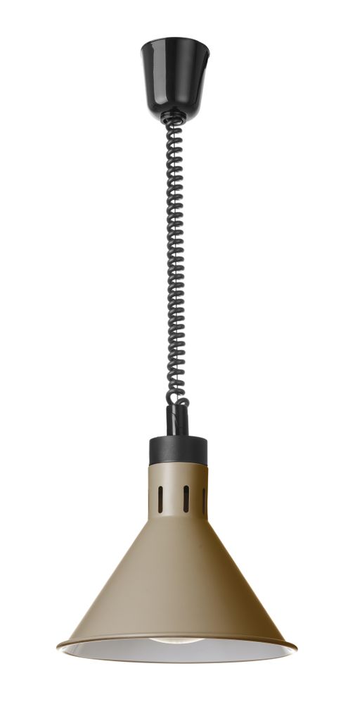 HENDI Beige konisk värmelampa med stigande och sänkbar effekt, 230V/250W