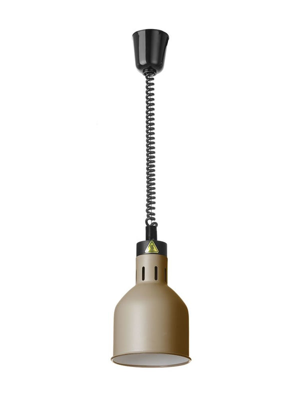 Hendi Beige cylindrisk värmelampa med stigande och sänkbar effekt, 230V/250W