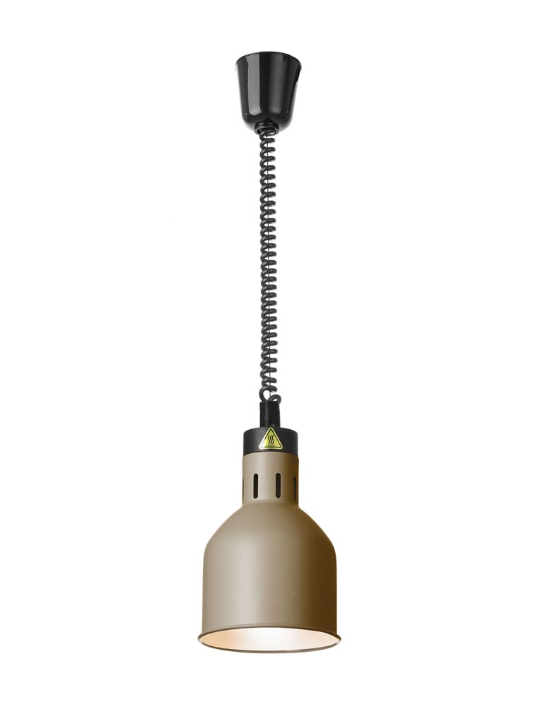Hendi Vit cylindrisk värmelampa med stigande och sänkbar effekt, 230V/250W