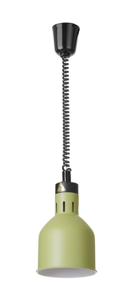 HENDI Grön cylindrisk värmelampa med stigande och sänkbar effekt, 230V/250W
