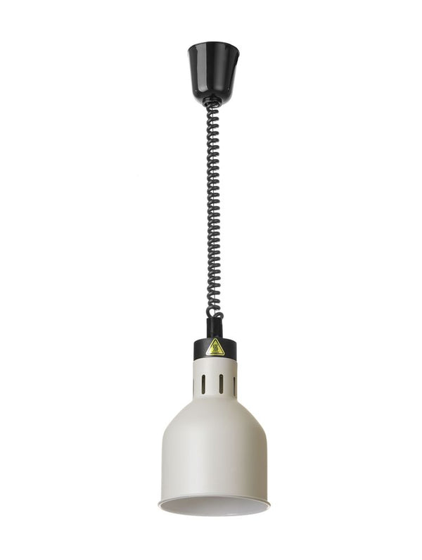 Hendi Vit cylindrisk värmelampa med stigande och sänkbar effekt, 230V/250W