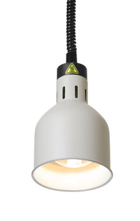 Hendi Vit cylindrisk värmelampa med stigande och sänkbar effekt, 230V/250W