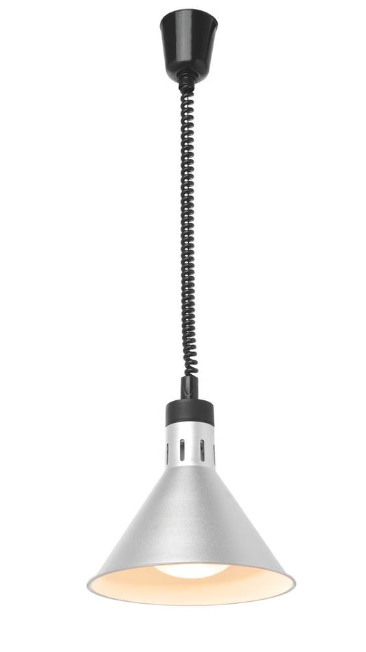 HENDI Silver konisk värmelampa med stigande och sänkbar effekt, 230V/250W