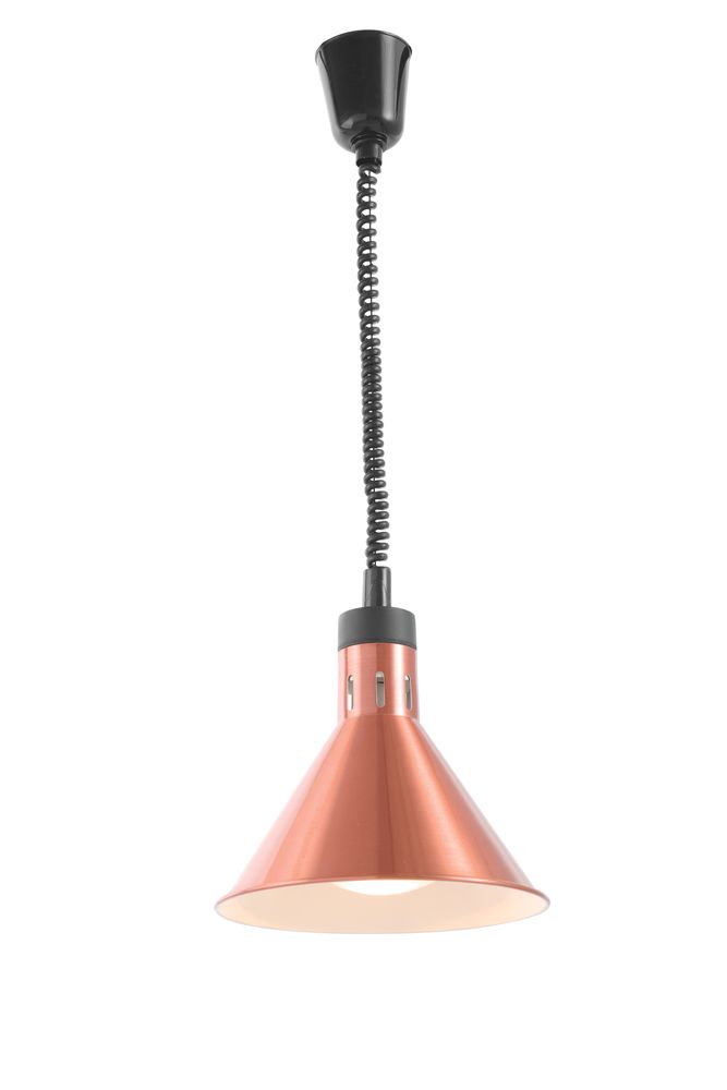 HENDI Koppar konisk värmelampa med stigande och sänkbar effekt, 230V/250W