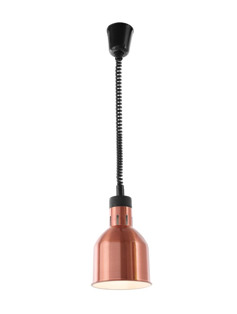 Hendi Vit cylindrisk värmelampa med stigande och sänkbar effekt, 230V/250W