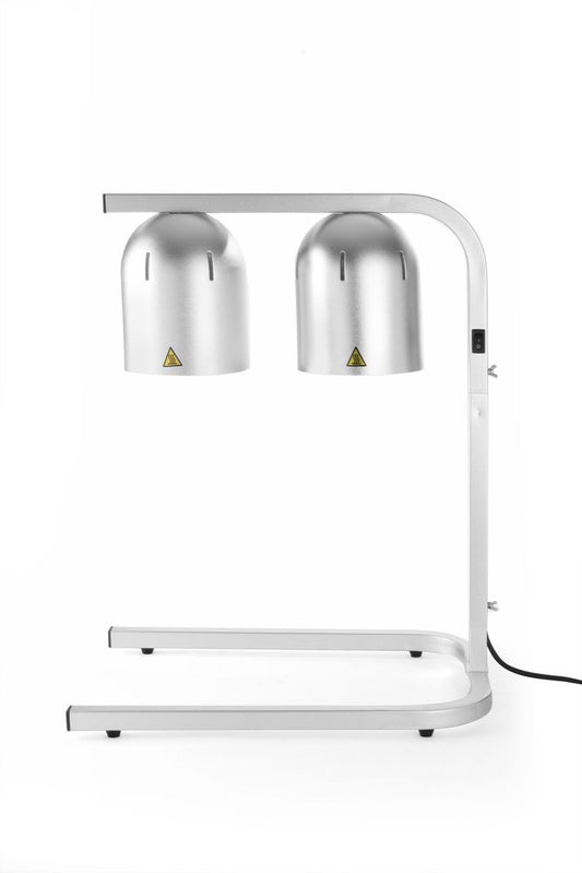 HENDI 2-lamps infraröd matvärmarbrygga, silver, 230V/250W