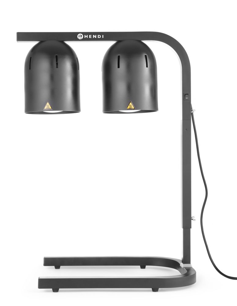 Hendi 2-lamps infraröd matvärmarbrygga, silver, 230V/250W