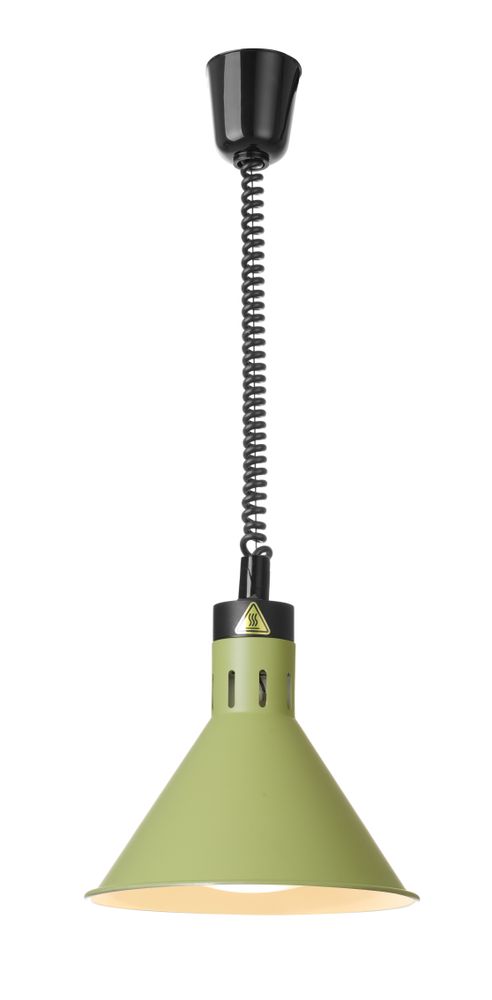 HENDI Grön konisk värmelampa med stigande och sänkbar effekt, 230V/250W