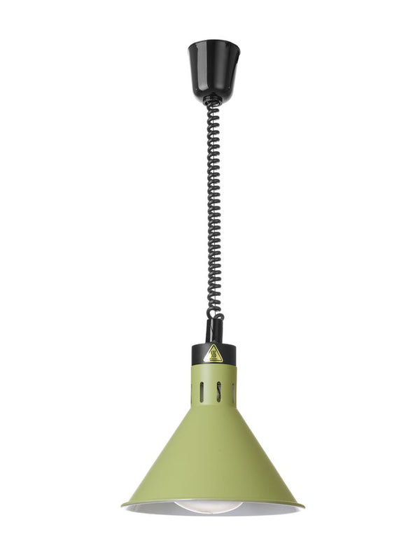 Hendi Grön konisk värmelampa med stigande och sänkbar effekt, 230V/250W