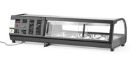 Arktic Sushidisplay, Inkluderade behållare: 4x GN 1/3 (H) 40mm., GN 1/3, Svart, 220-240V/190W, 1177x426x(H)296mm