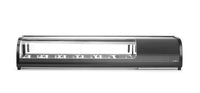 Arktic Sushidisplay, Inkluderade behållare: 6x GN 1/3 (H) 40mm., GN 1/3, Svart, 220-240V/190W, 1529x426x(H)296mm