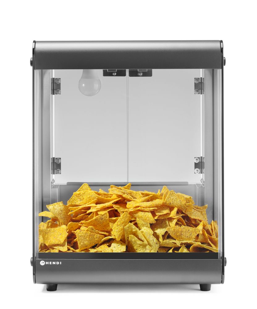 Hendi Nachovärmare, Svart, 220-240V/500W, 400x344x(H)525mm