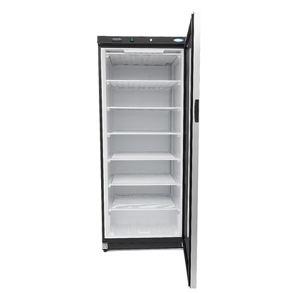 MAXIMA Frys med glasdörr 600L - Svart