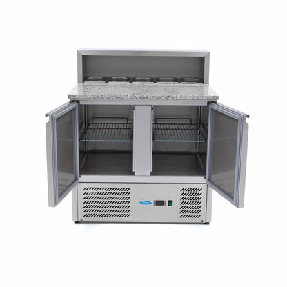 MAXIMA Pizzabänk med 2 dörrar 90cm - 285L