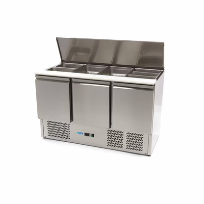 MAXIMA Saladette med 3 dörrar 137cm - 257L