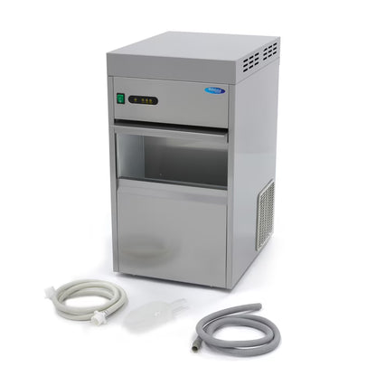 MAXIMA Ismaskin 50kg/dag - Vattenkyld - Krossad is