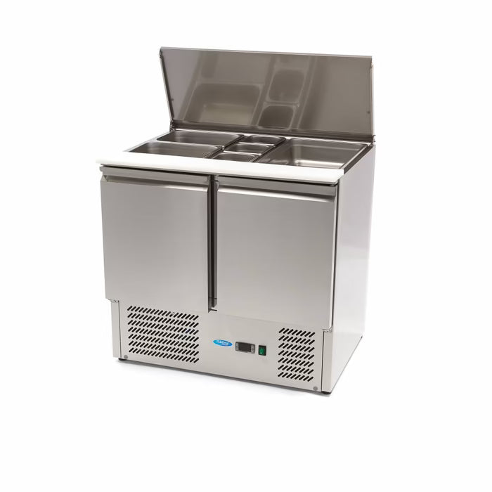 MAXIMA Saladette med 2 dörrar 90cm - 257L