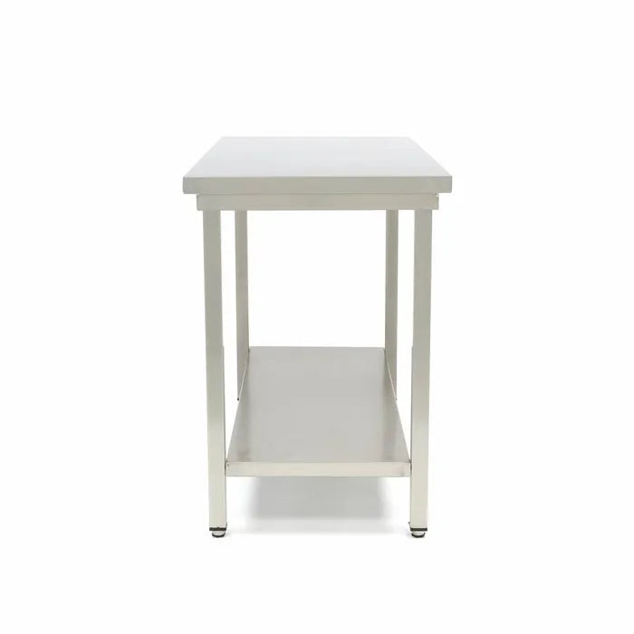 MAXIMA Bord i rostfritt stål - 100 x 70 cm
