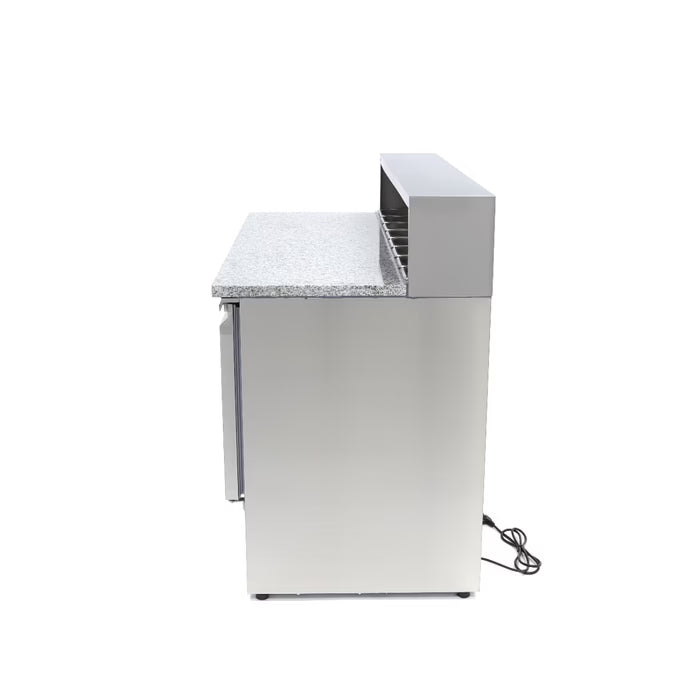 MAXIMA Pizzabänk med 3 dörrar 136,5cm - 400L