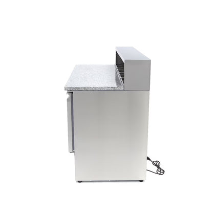 MAXIMA Pizzabänk med 3 dörrar 136,5cm - 400L