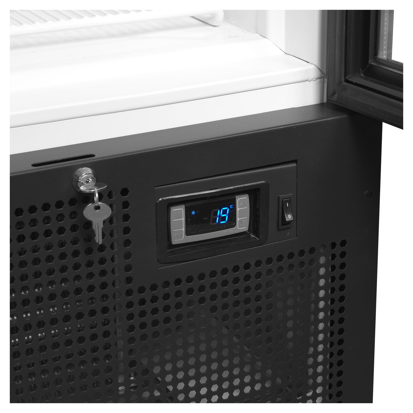 FS1202H - Displaykyl - Displaykyl med 2 dörrar på gångjärn