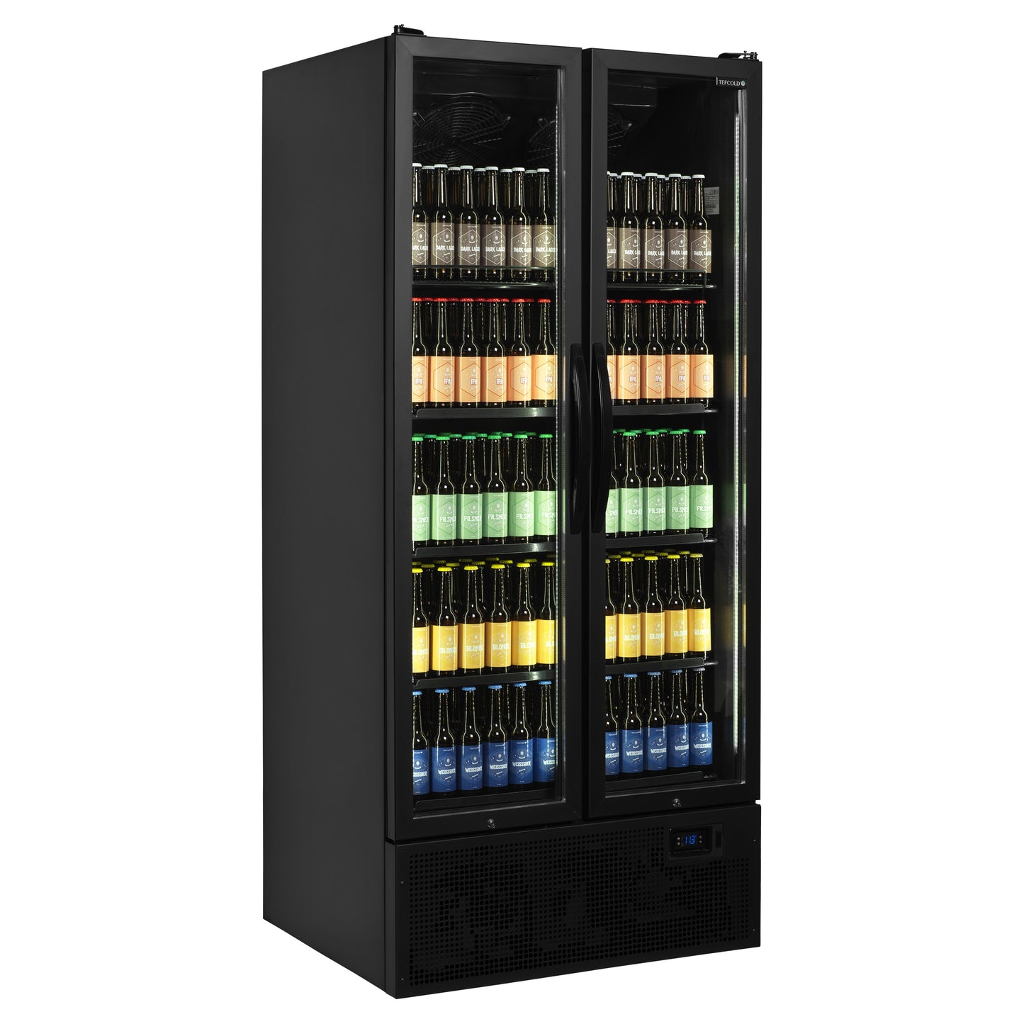 FS890H BLACK - Svart display kyl - Svart displaykyl med 2 dörrar på gångjärn