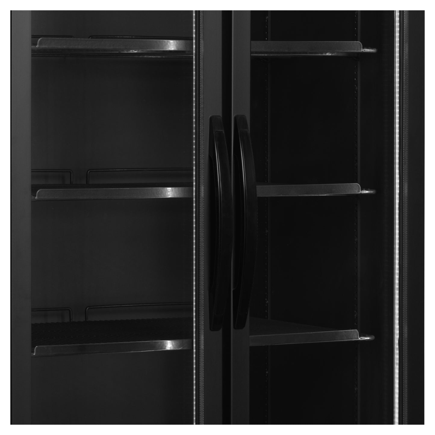 FS890H BLACK - Svart display kyl - Svart displaykyl med 2 dörrar på gångjärn