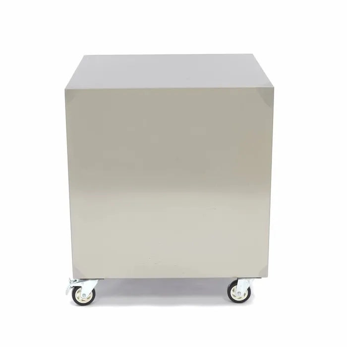 MAXIMA Mobilt bord i rostfritt stål - 60 x 60 cm