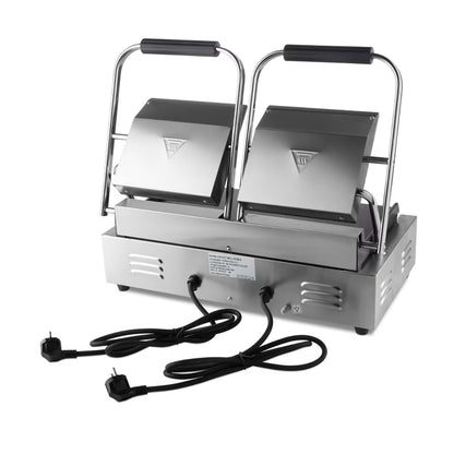 MAXIMA Slät Kontaktgrill Dubbel - 2 x 22cm