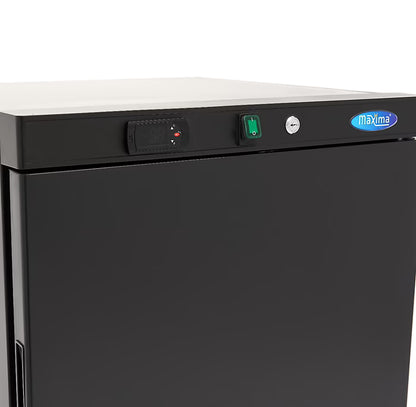 MAXIMA Frys 200L - 2 fasta hyllor - Svart