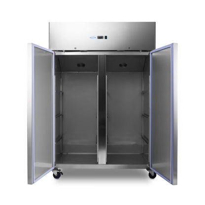 MAXIMA Dubbelkyl 1200L - 6 justerbara hyllor - Rostfritt stål