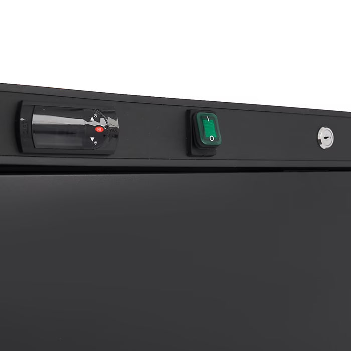 MAXIMA Frys 600L - 6 fasta hyllor - Svart