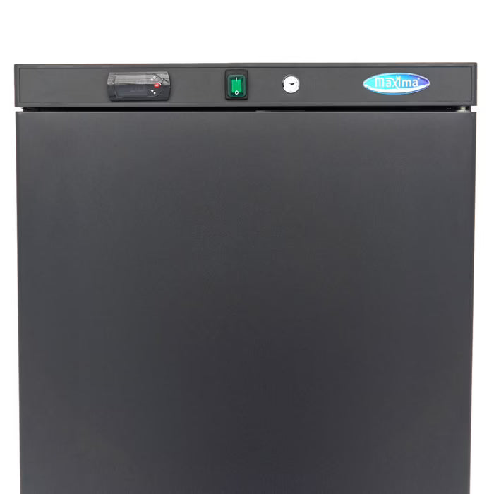 MAXIMA Frys 400L - 6 fasta hyllor - Svart