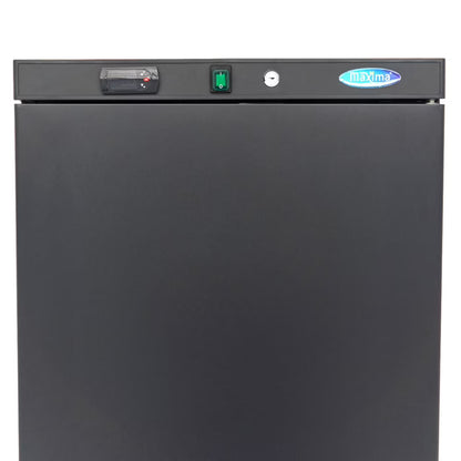 MAXIMA Frys 400L - 6 fasta hyllor - Svart