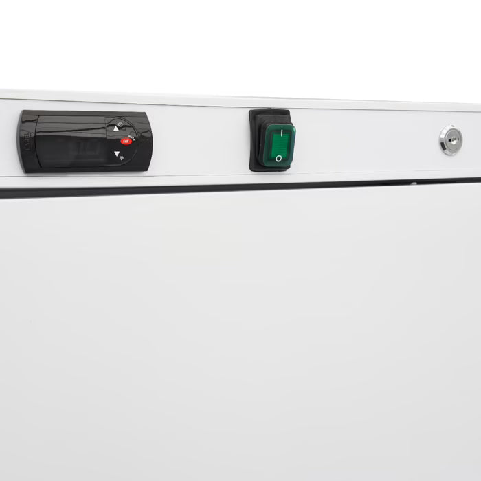 MAXIMA Frys 600L - 6 fasta hyllor - Vit