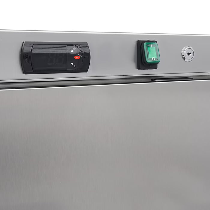 MAXIMA Frys 400L - 6 fasta hyllor - Rostfritt stål