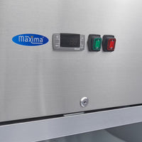MAXIMA Displaykyl 700L - 3 justerbara hyllor - Rostfritt stål
