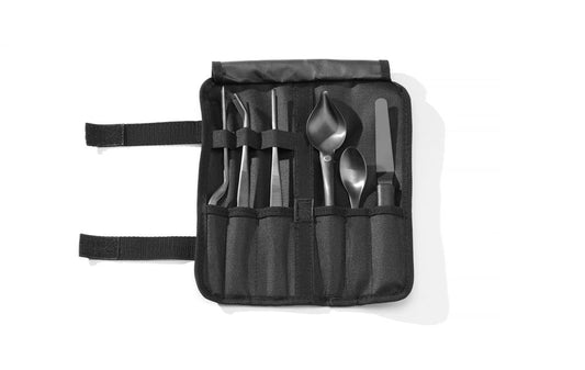 Kocktallriksset, 6 delar, svart, HENDI, 255x25x(H)100mm