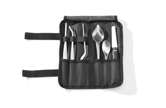 Kockpläteringsset, 6 st, satinerad, HENDI, 255x25x(H)100mm