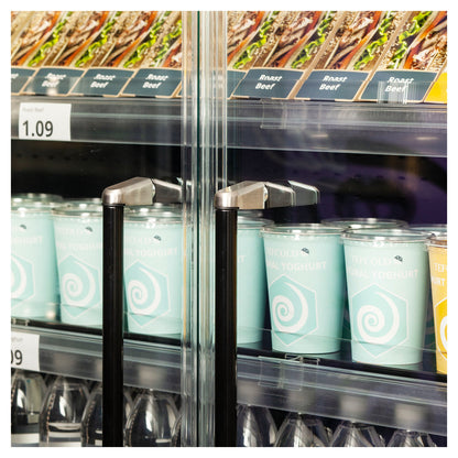 TEFCOLD Galaxy+ GP14FGD Black - Multideck-kyl för stormarknader - Energieffektiv multideck-kyl med dörrar