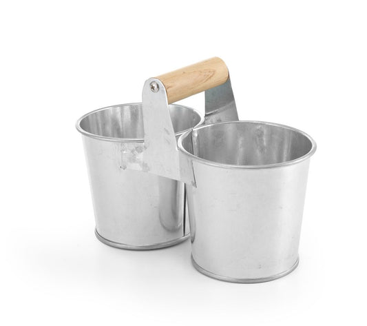 HENDI Dubbel hink med handtag, 190x95x(H)90mm