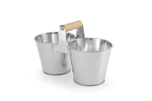 HENDI Dubbel hink med handtag, 250x125x(H)105mm