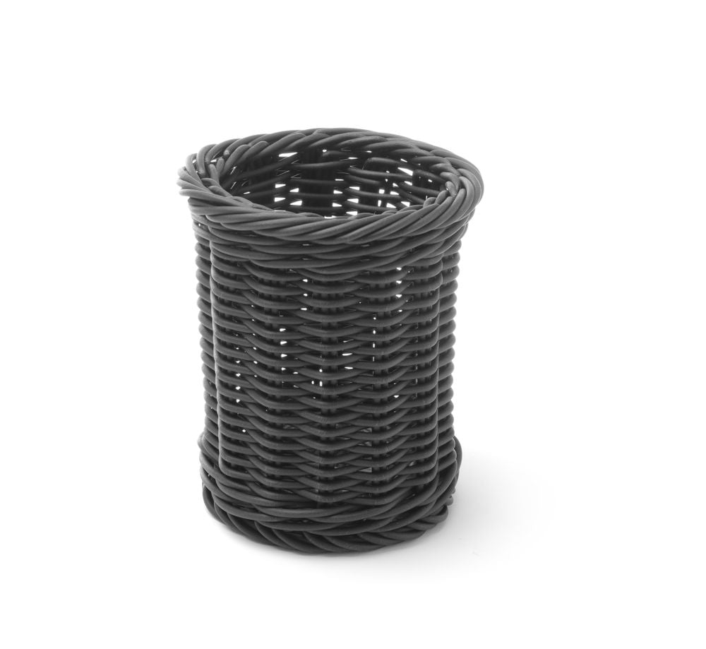 Bestickkorg, HENDI, Svart, Ø100x(H)120mm