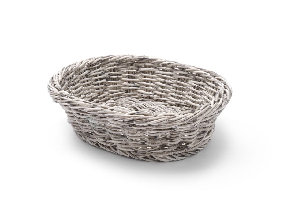 Bagerikorg oval, HENDI, ljusgrå, 250x190x(H)65mm