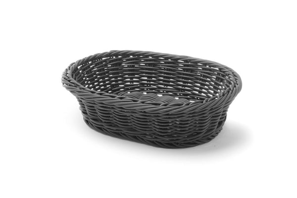 Hendi Bagerikorg oval, Svart, 250x190x(H)65mm