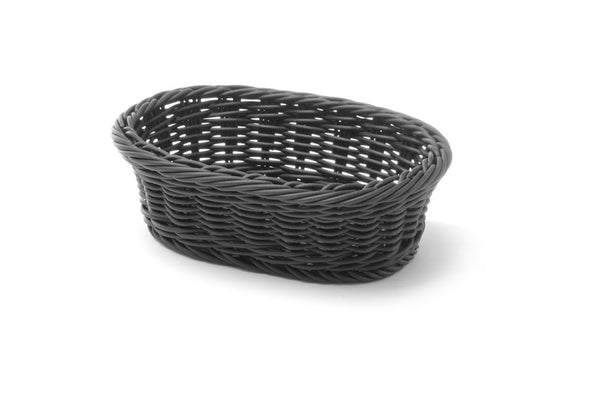 Hendi Bagerikorg oval, Svart, 190x120x(H)60mm