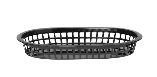 Serveringskorgar i snabbmatsstil, HENDI, svarta, 6 st., 272x175x(H)38mm