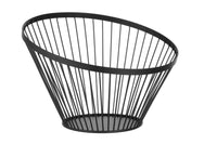 Hendi Fruktkorg vinklad rund svart, ⌀300x(H)205mm