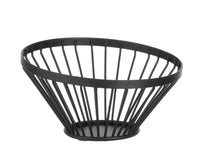 Hendi Fruktkorg vinklad rund svart, ⌀150x(H)80mm