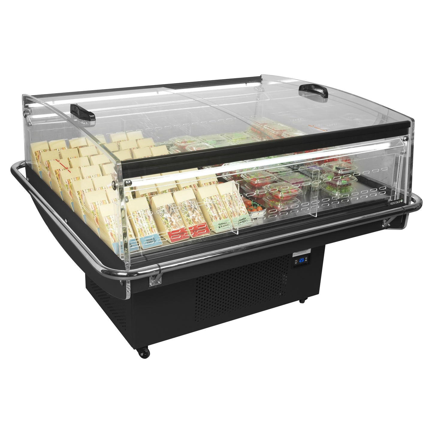 PDC126 VS SL LED - Svart impulskyl - Energieffektiv impulskyl med glaslock